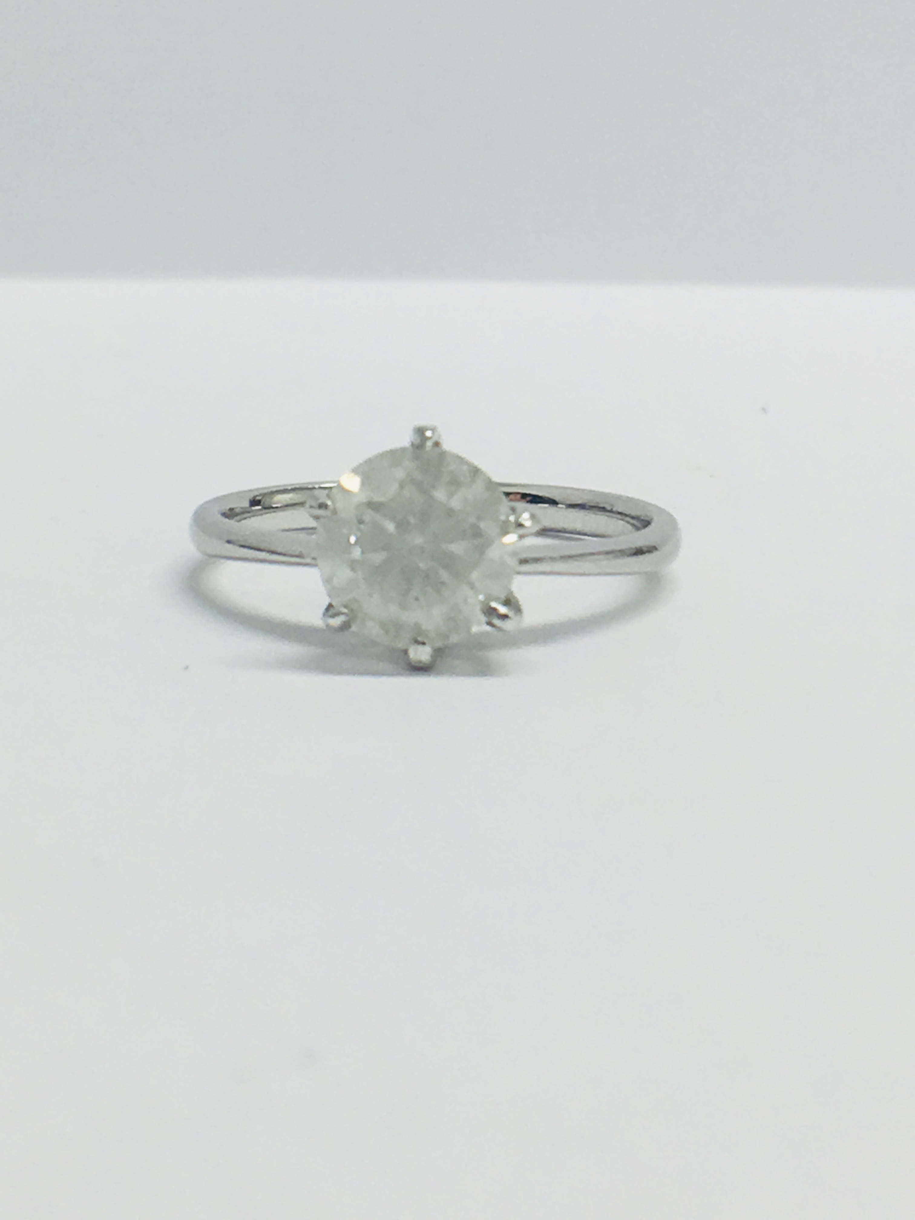 Platinum Diamond Solitaire Halo Ring,