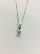 0.50Ct Diamond Solitaire Style Pendant With A Brilliant Cut Diamond,