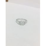 Platinum Diamond Three Stone Ring,