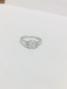 Platinum Diamond Three Stone Ring,