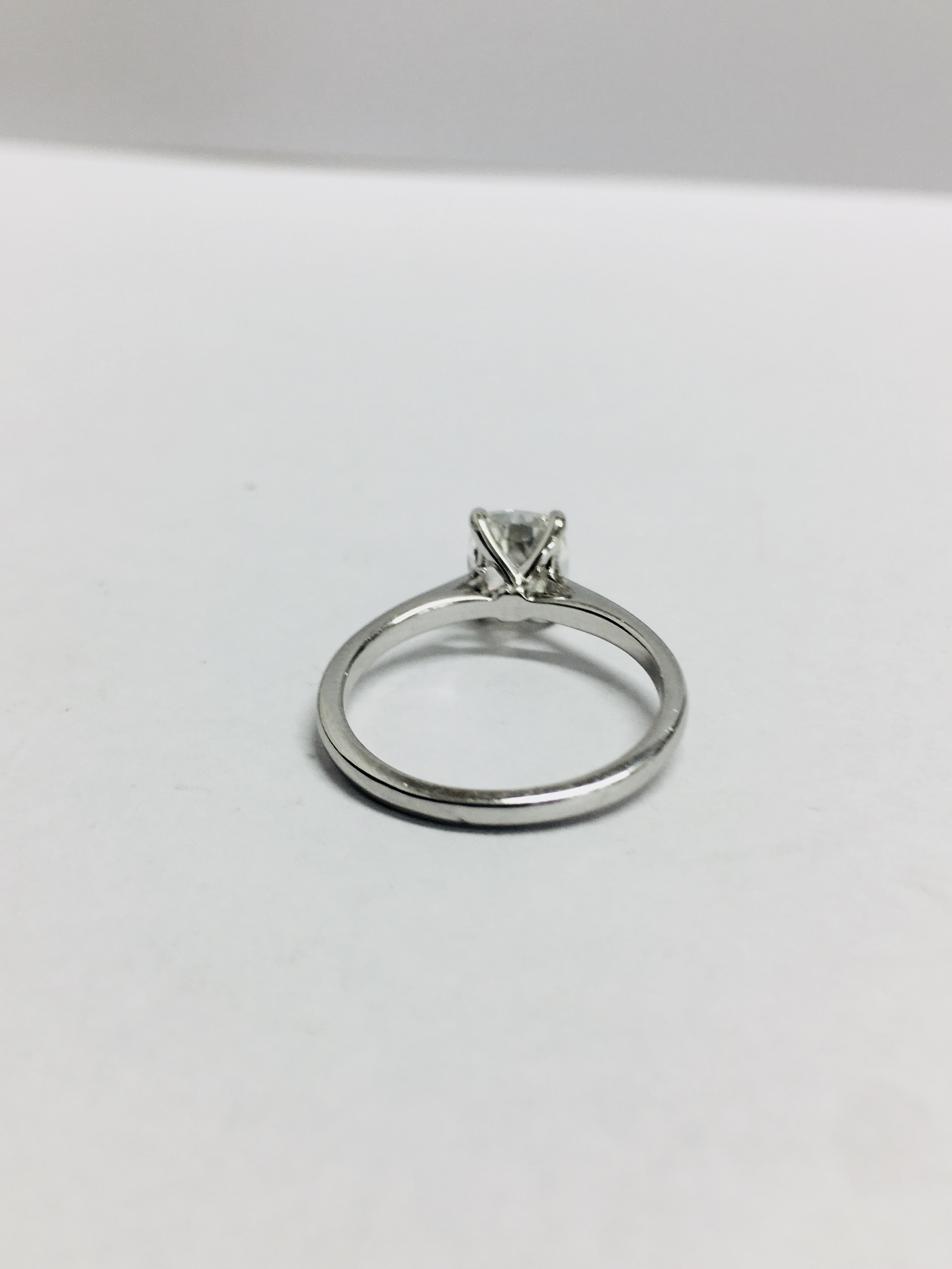 1ct Raidiant Cut diamond set in Platinum 950, - Image 3 of 4