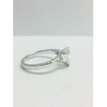 1.15Ct Pearshape Diamond Solitaire Ring,