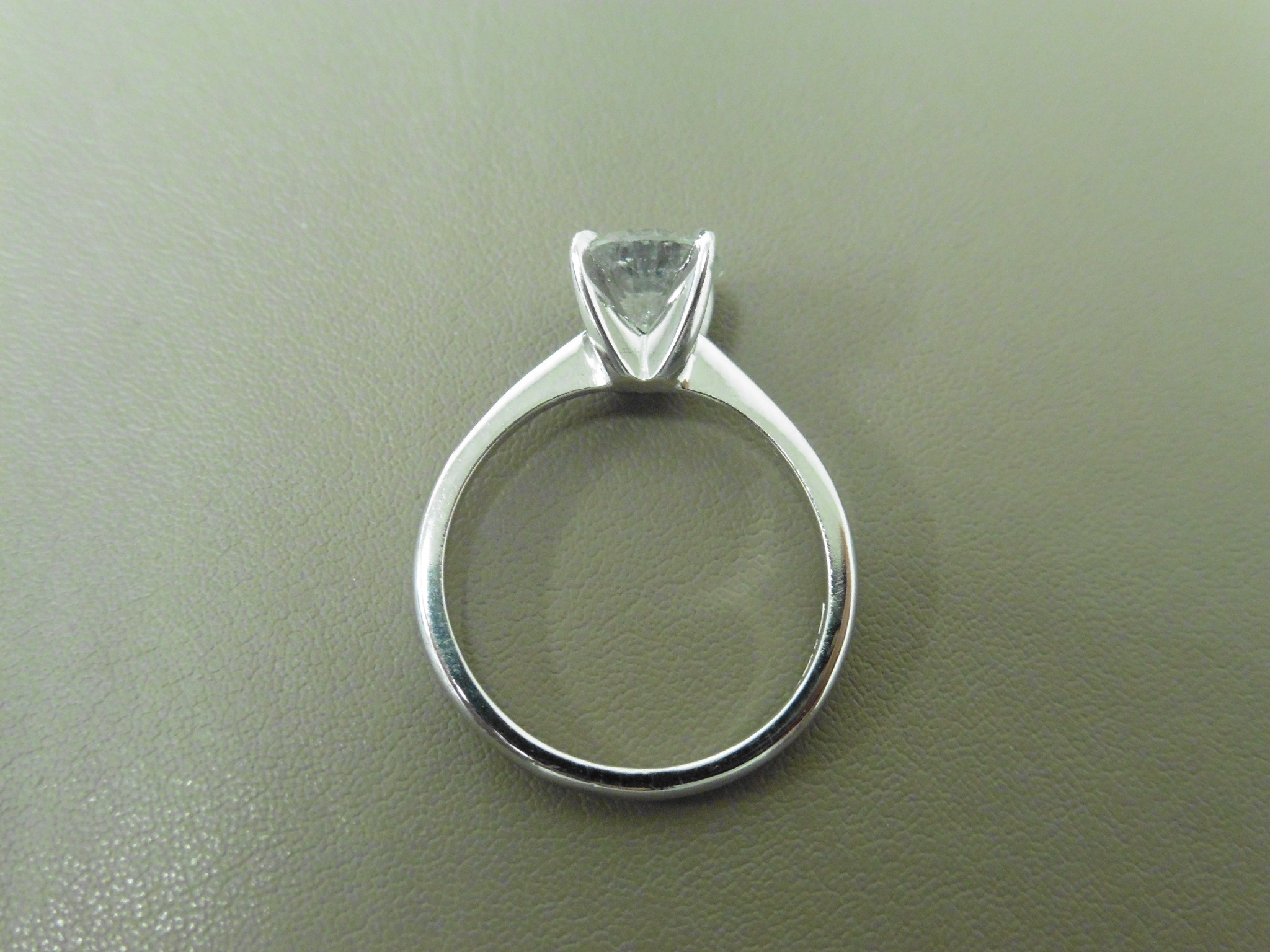 1.24Ct Diamond Solitaire Ring Set In Platinum. - Image 3 of 3