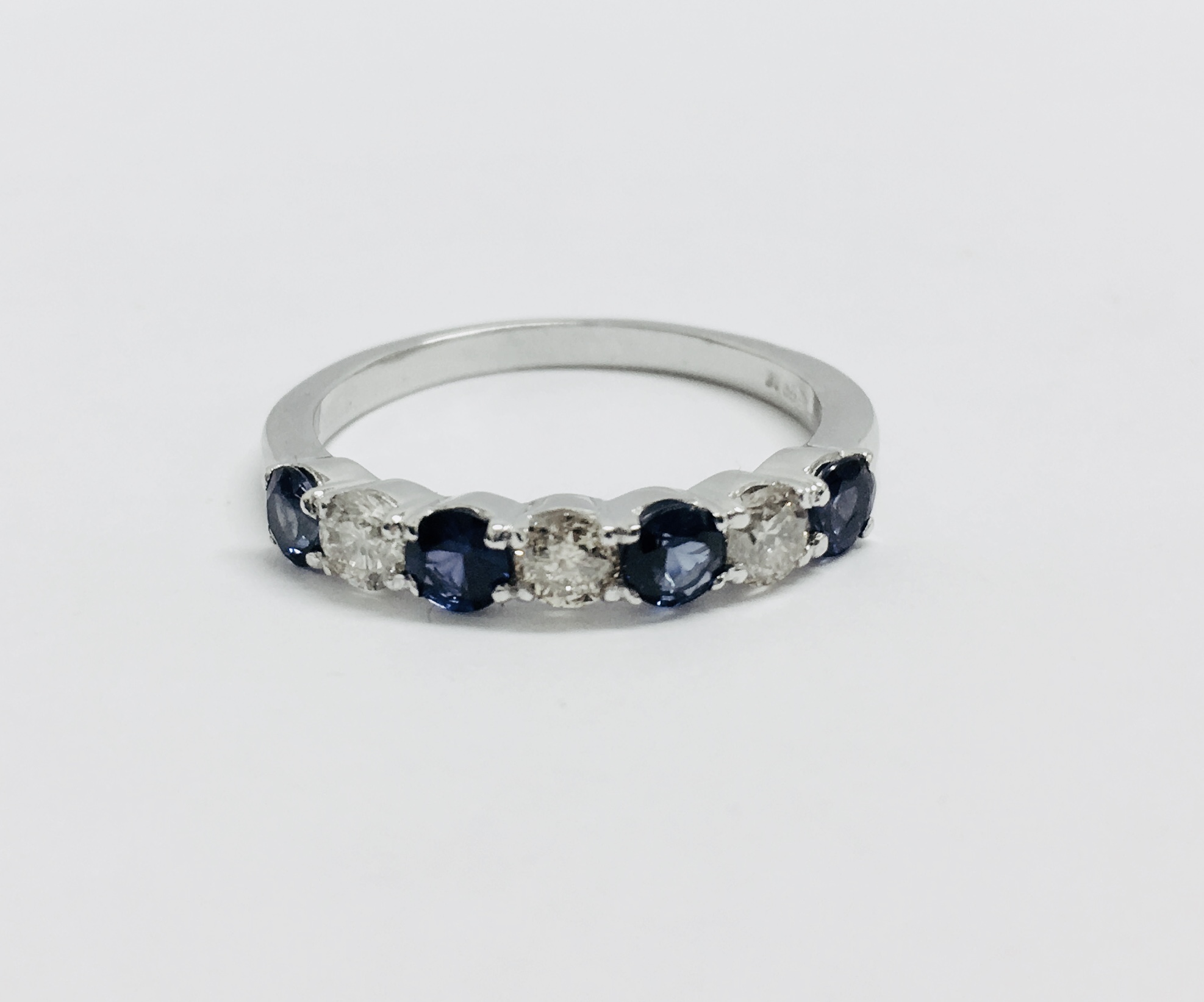 Sapphire And Diamond Eternity Style Ring. - Image 4 of 4