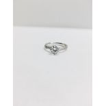 Platinum Diamond Solitaire Ring ,