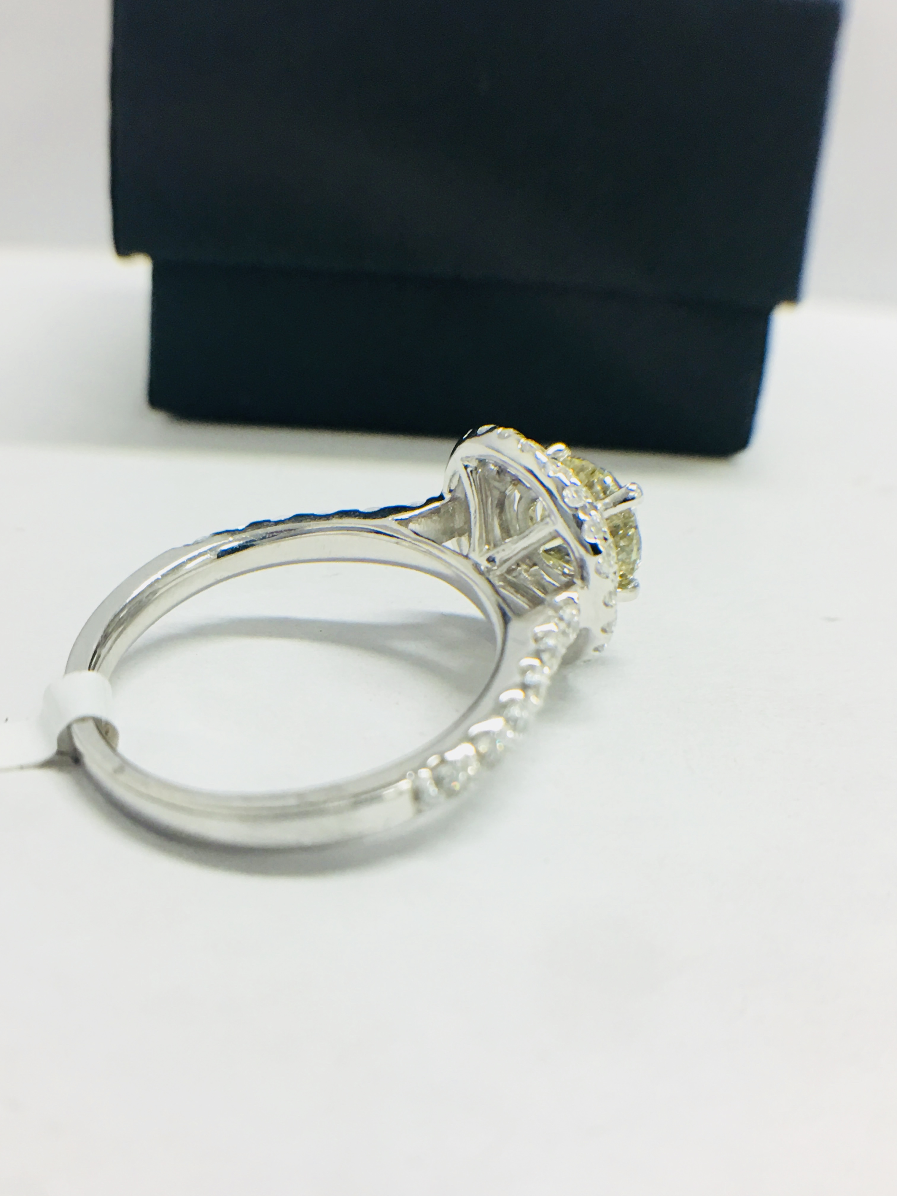 Platinum Diamond Ring, - Image 4 of 14