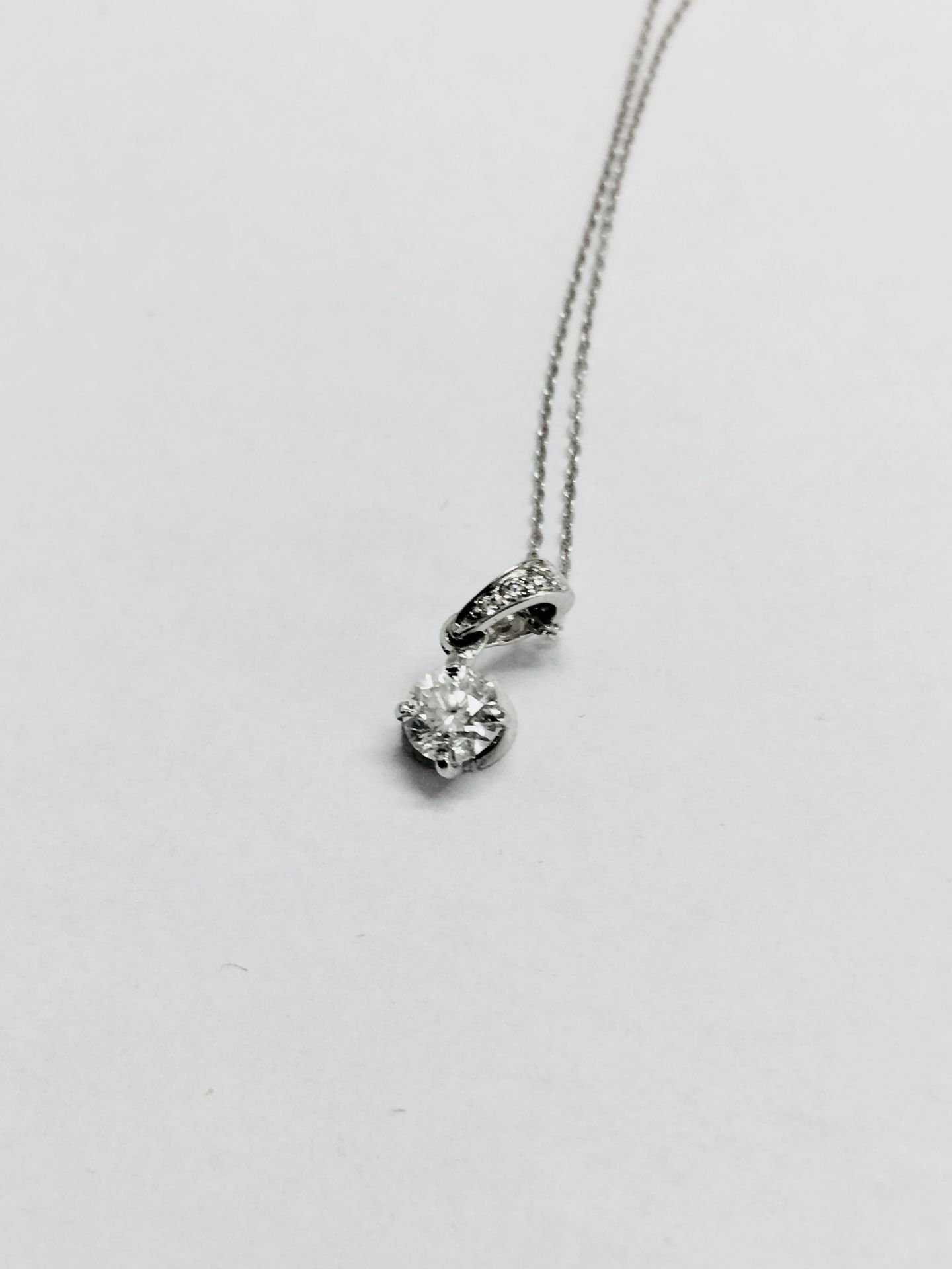 0.50Ct Diamond Solitaire Style Pendant With A Brilliant Cut Diamond, - Image 3 of 3