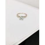 18Ct Rosegold Diamond Solitaire Ring,