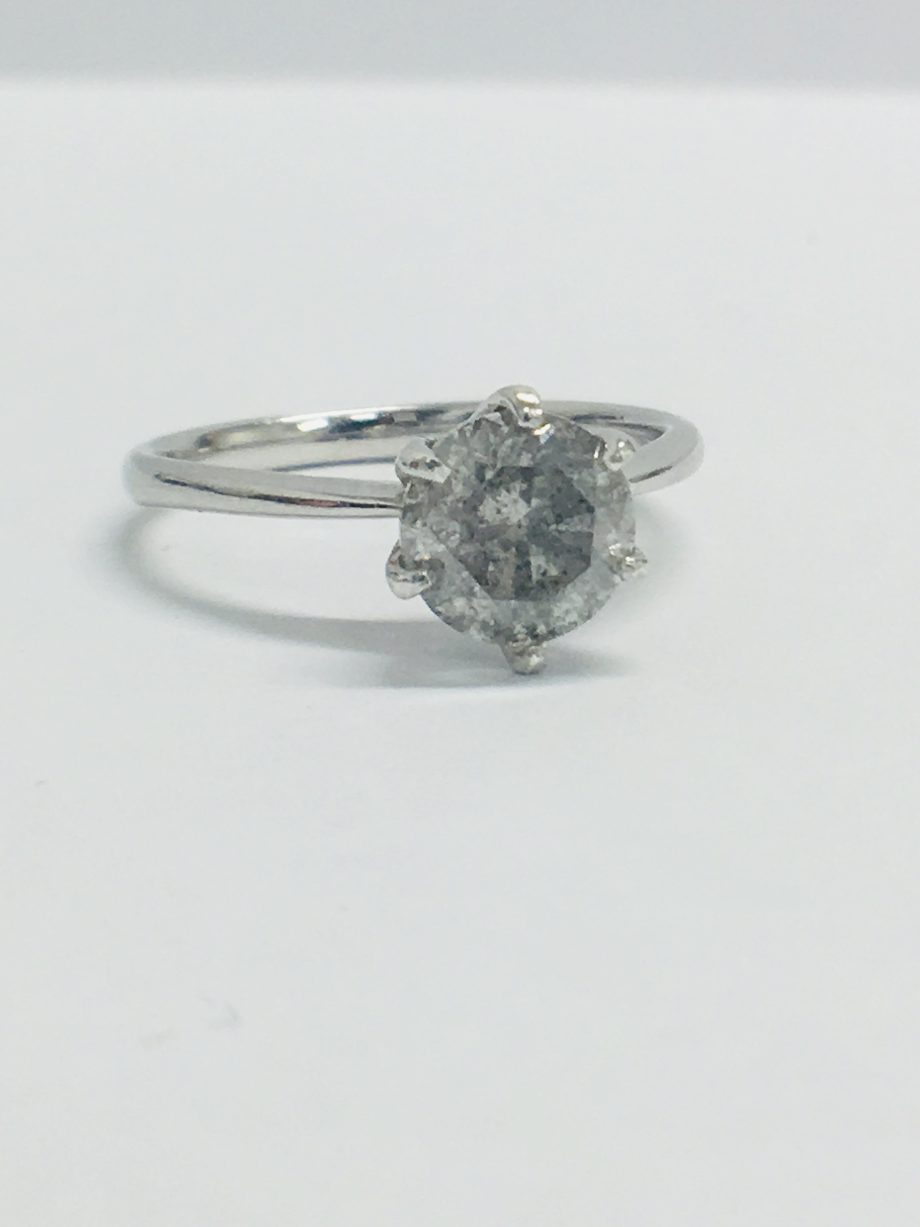 Platinum Diamond Solitaire Ring, - Image 5 of 5