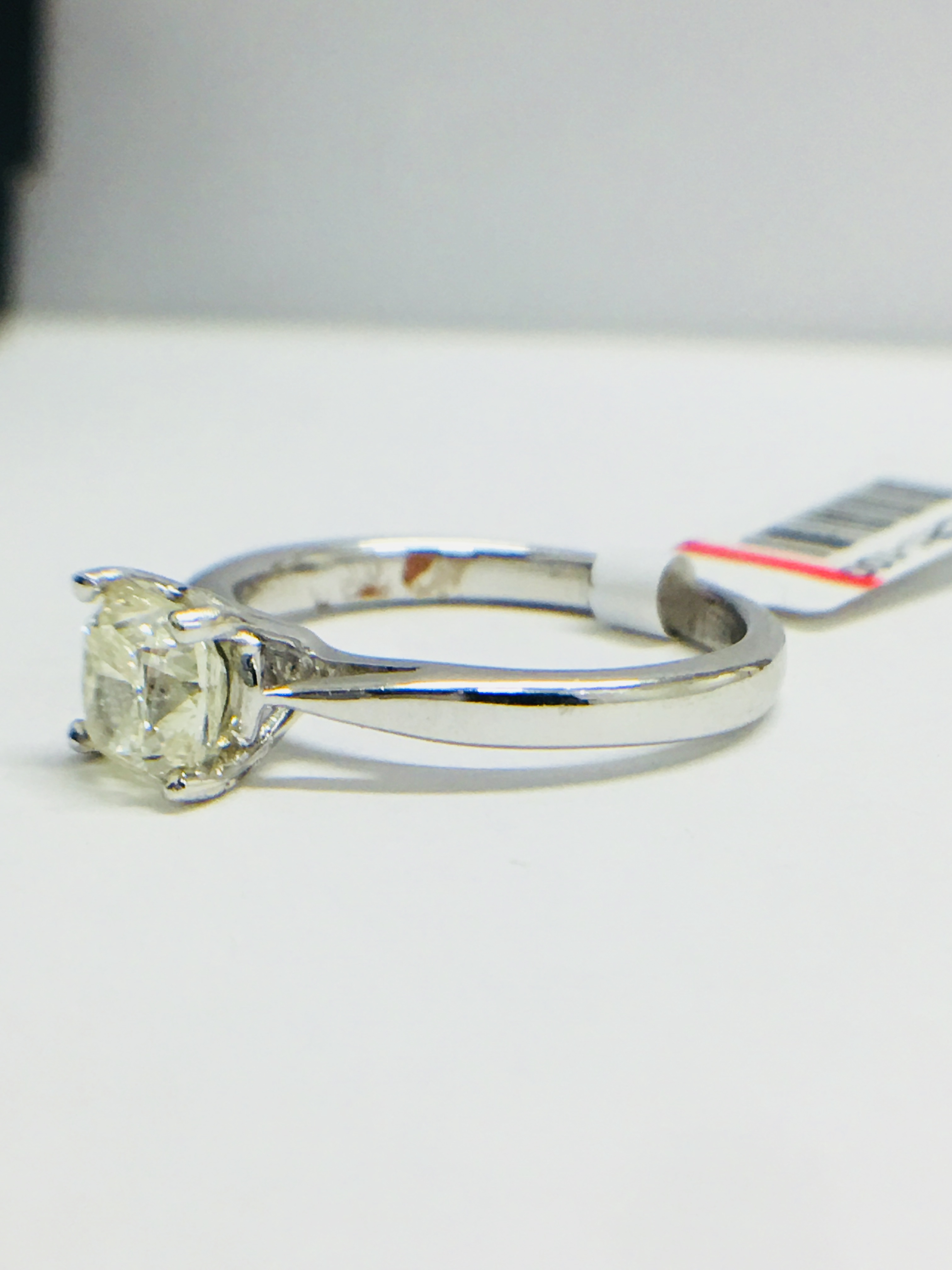 Platinum Diamond Solitaire Ring, - Image 2 of 5