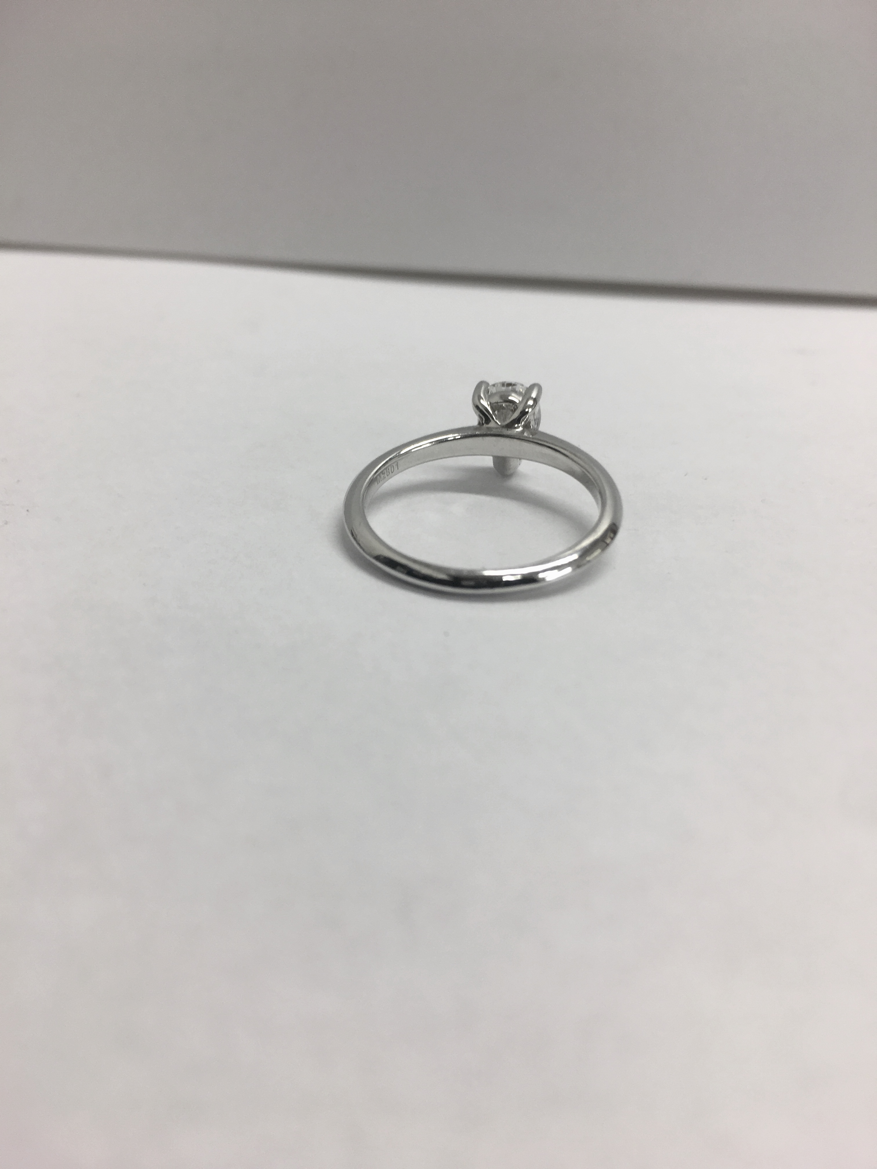 0.45Ct Diamond Solitaire Ring Set In Platinum 950. - Image 4 of 5