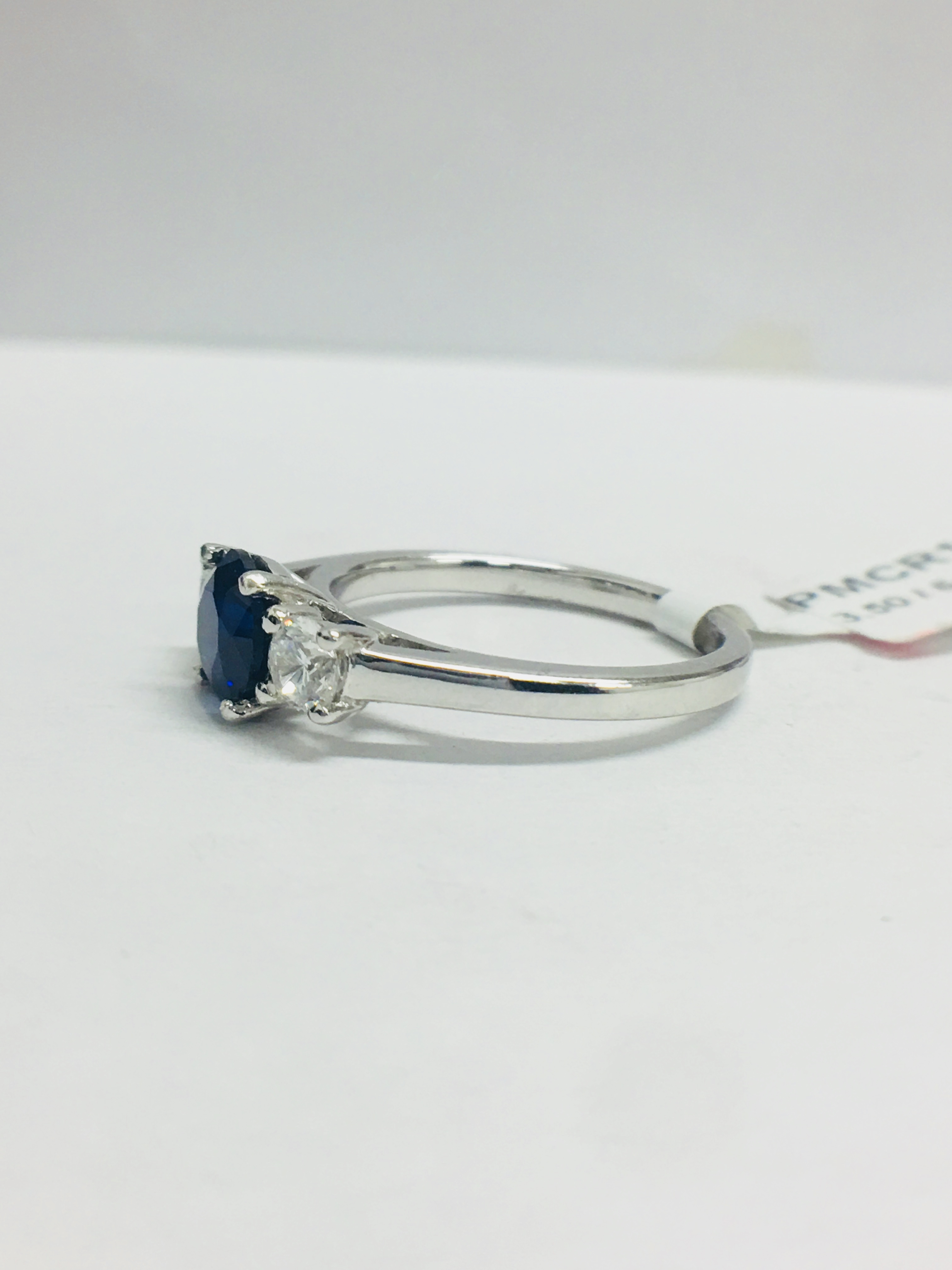 Sapphire And Diamond Trilogy Ring. - Image 3 of 8