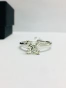 Platinum Diamond Solitaire Ring,