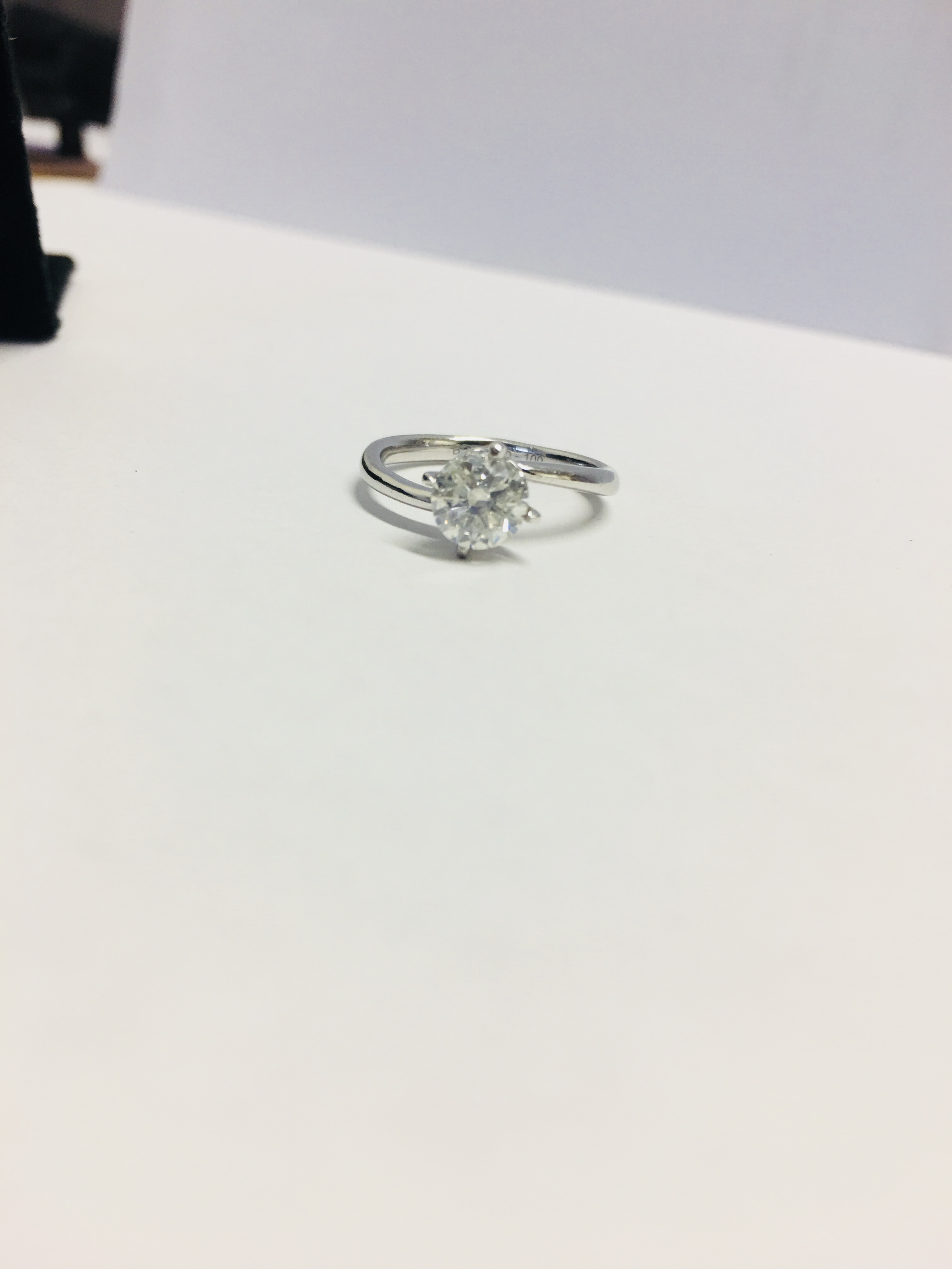 1Ct Brilliant Cut Diamond Solitaire Ring,