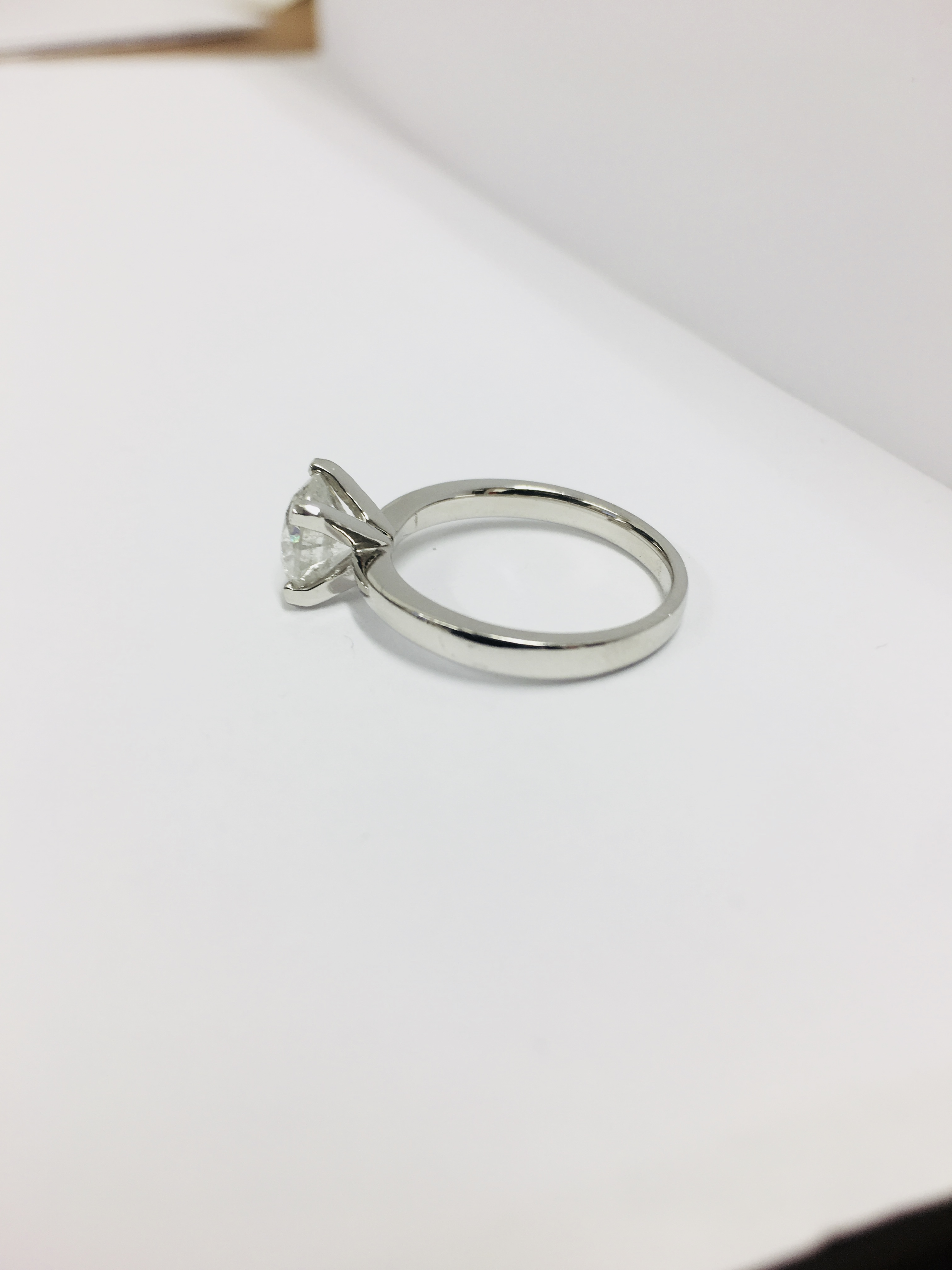 1.50Ct Diamond Solitaire Ring With An Enhanced Brilliant Cut Diamond. - Image 2 of 4