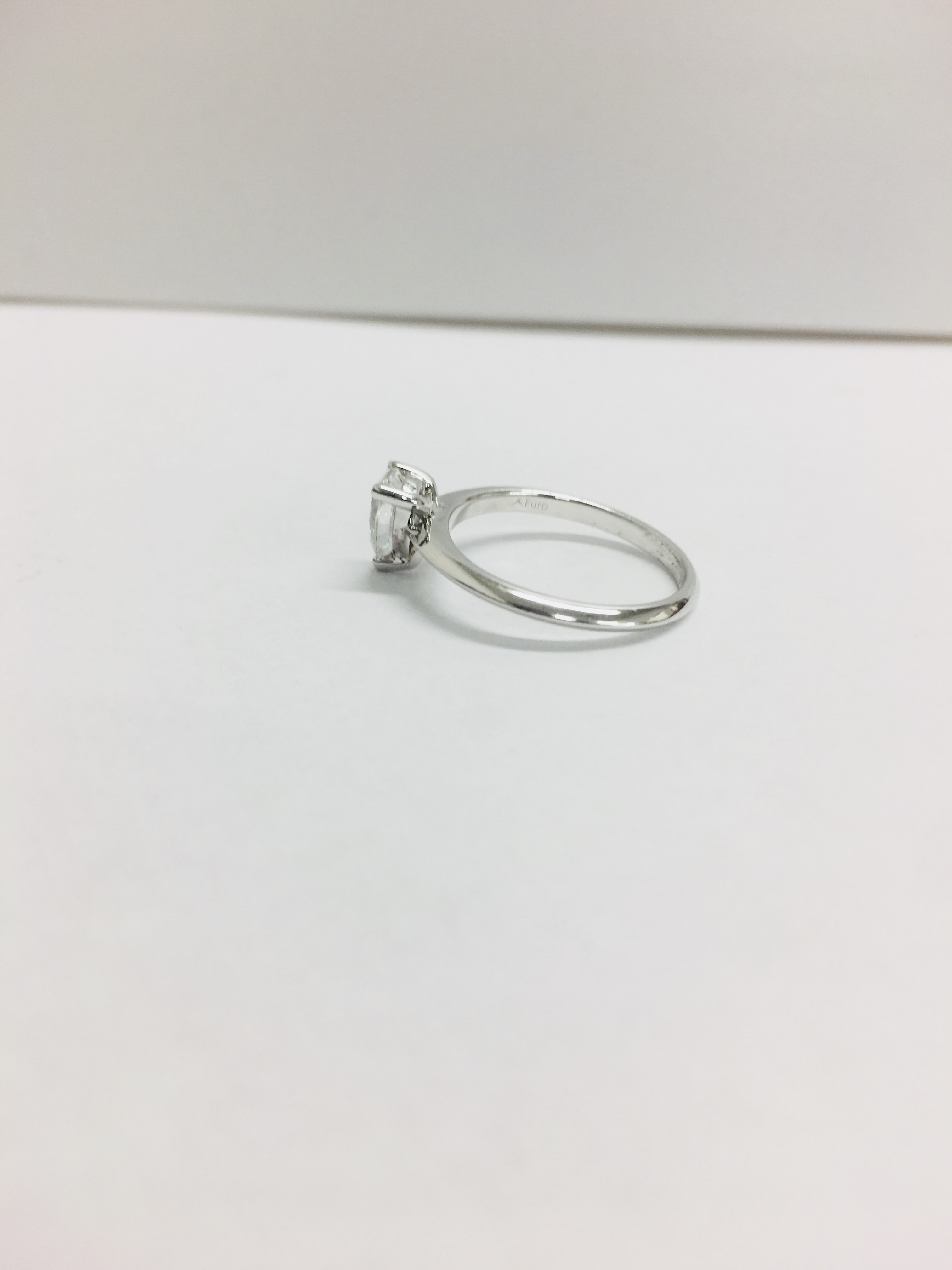 0.45Ct Diamond Solitaire Ring Set In Platinum 950. - Image 2 of 5