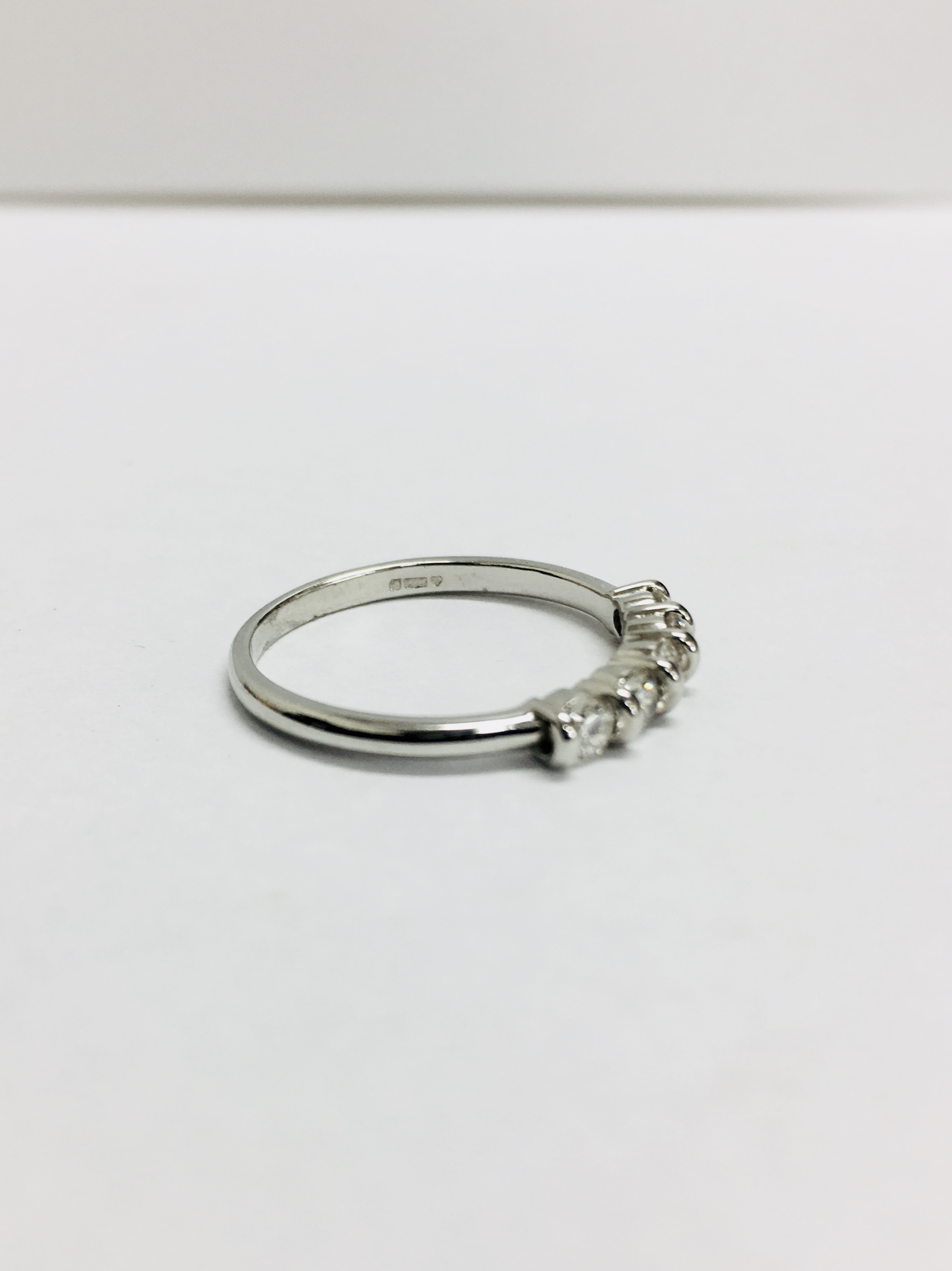 0.50Ct Diamond Five Stone Ring. - Image 5 of 5