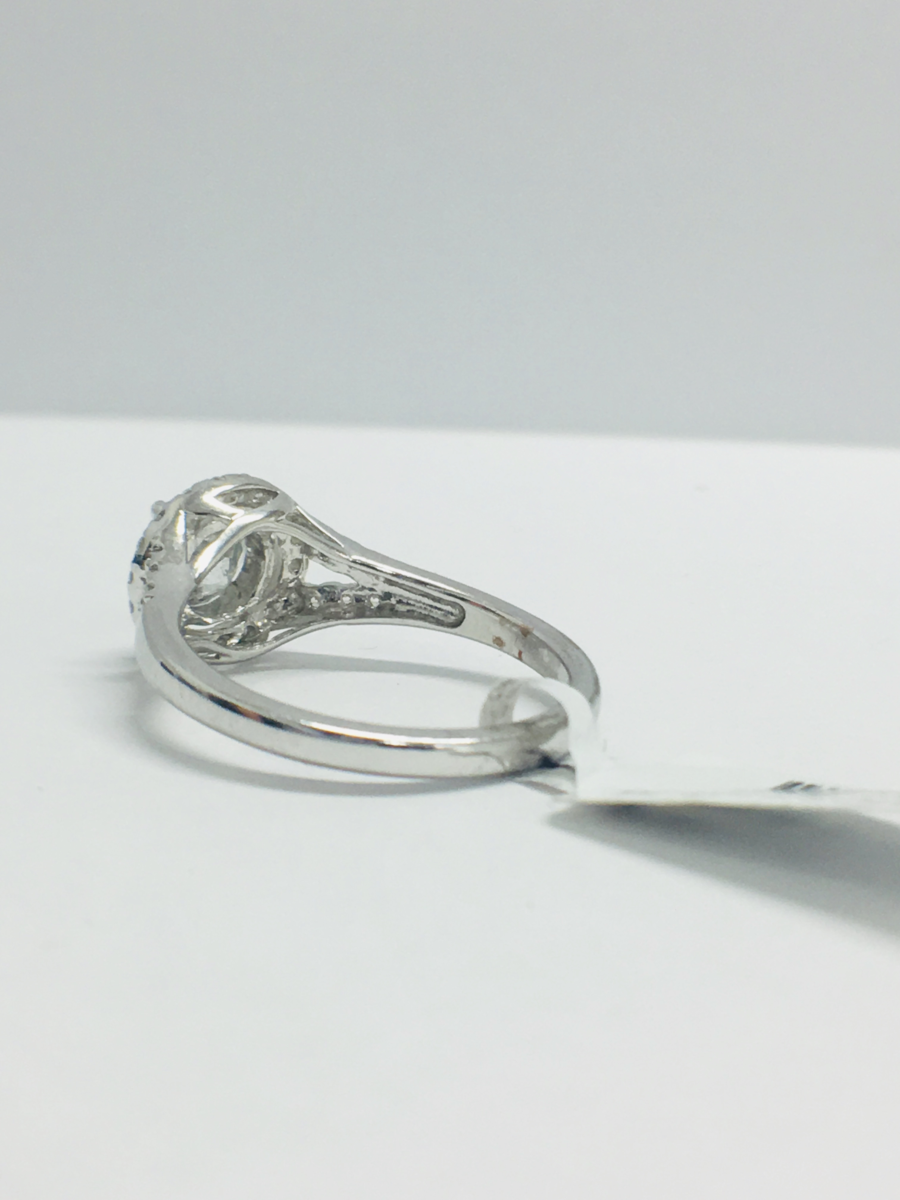 Platinum Solitaire 4 Claw Diamond Ring, - Image 3 of 6