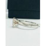 1.08Ct Natural Brilliant Cut Diamond Set In A Platinum Setting,