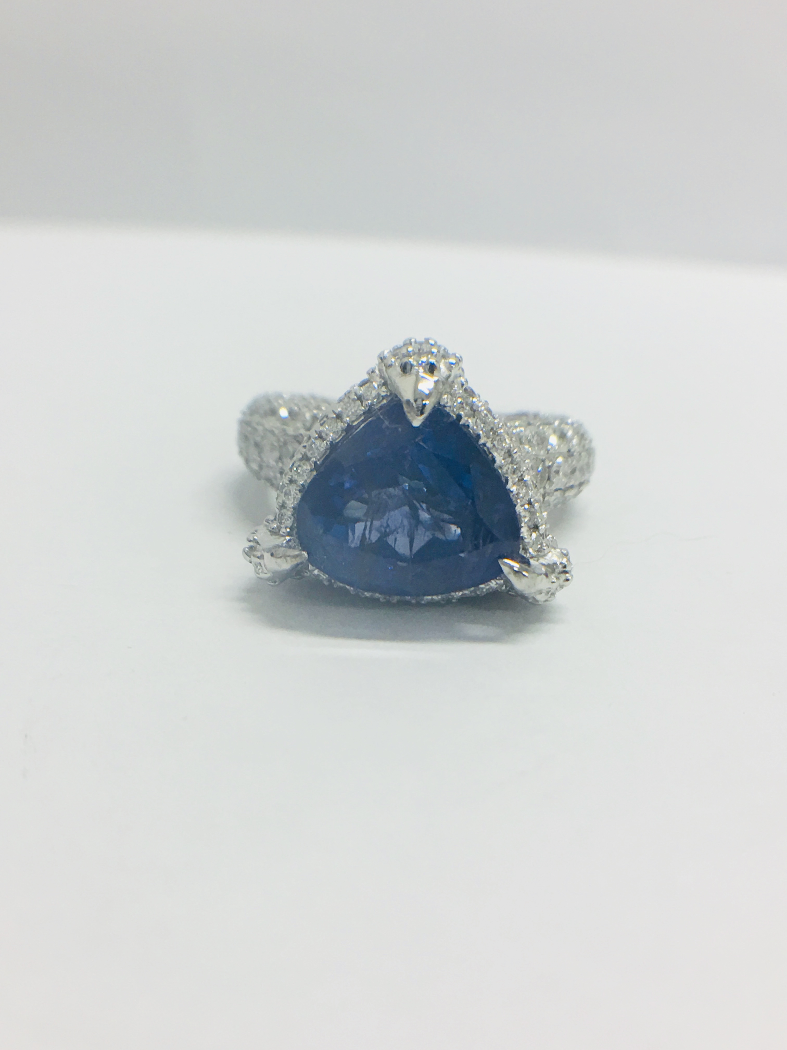 PLATINUM TANZANITE RING - Image 11 of 14