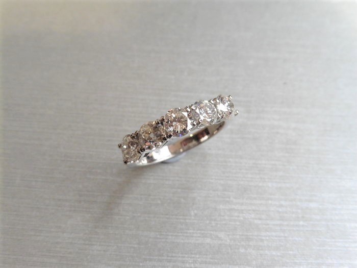 1.50Ct Diamond Five Stone Ring.