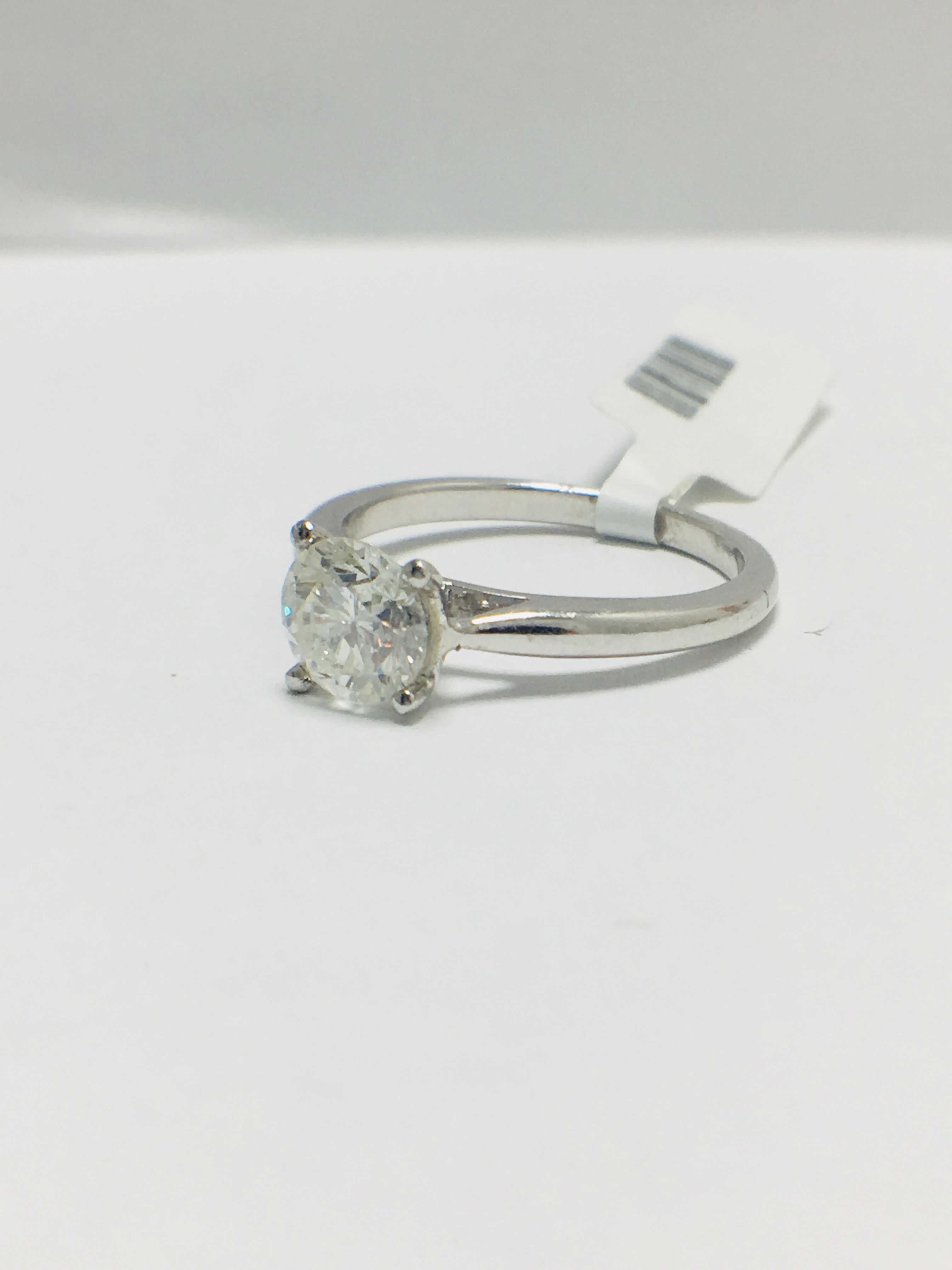Platinum diamond solitaire ring - Image 2 of 8