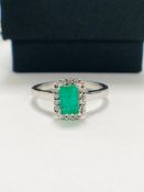 Emerald And Diamond Ring.