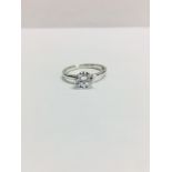 Platinum Diamnd Solitaire Ring,