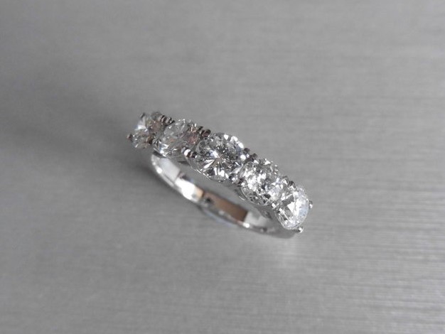 2.50Ct Diamond Five Stone Ring.