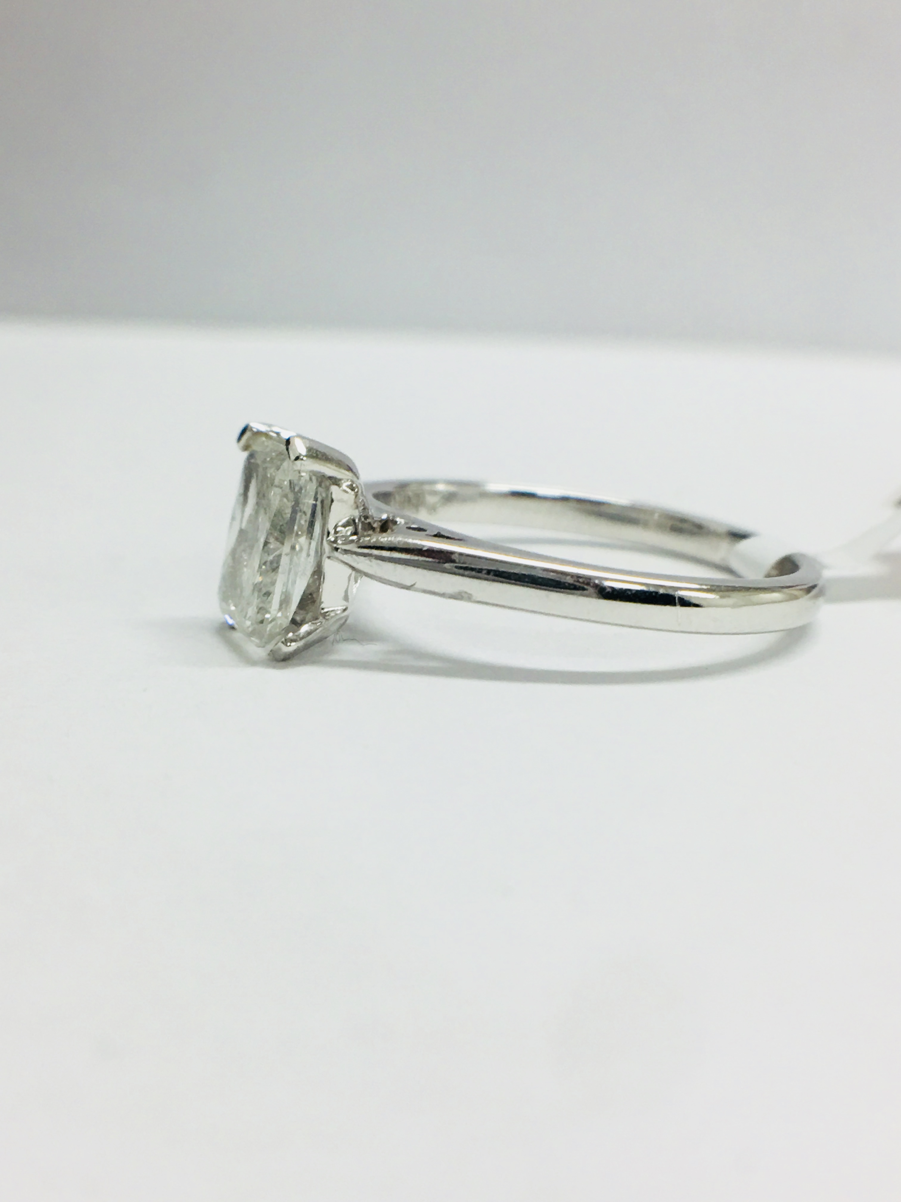 Platinum Diamond Solitaire Ring, - Image 2 of 3