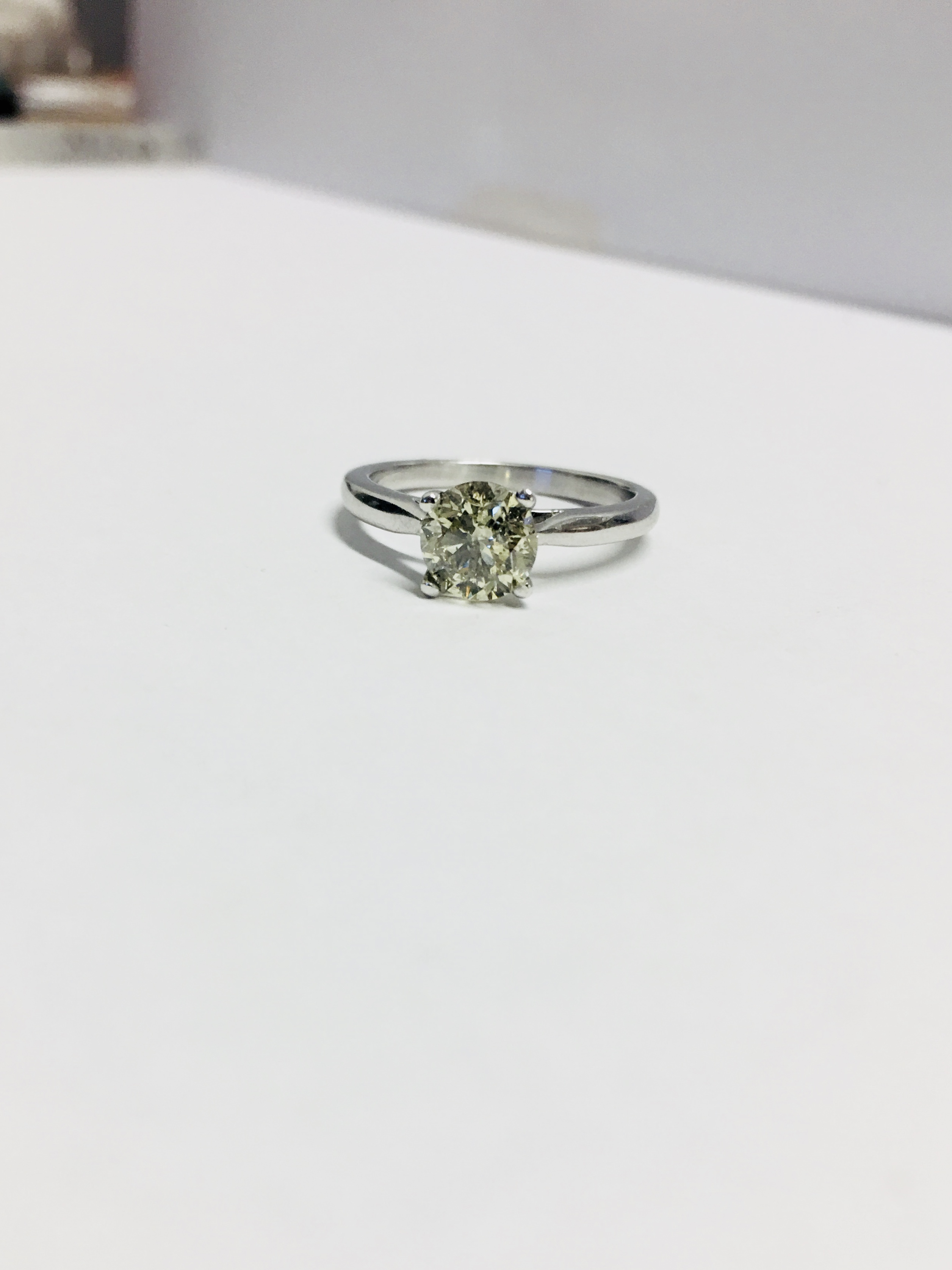 1Ct Brilliant Cut Diamond Solitaire Ring,