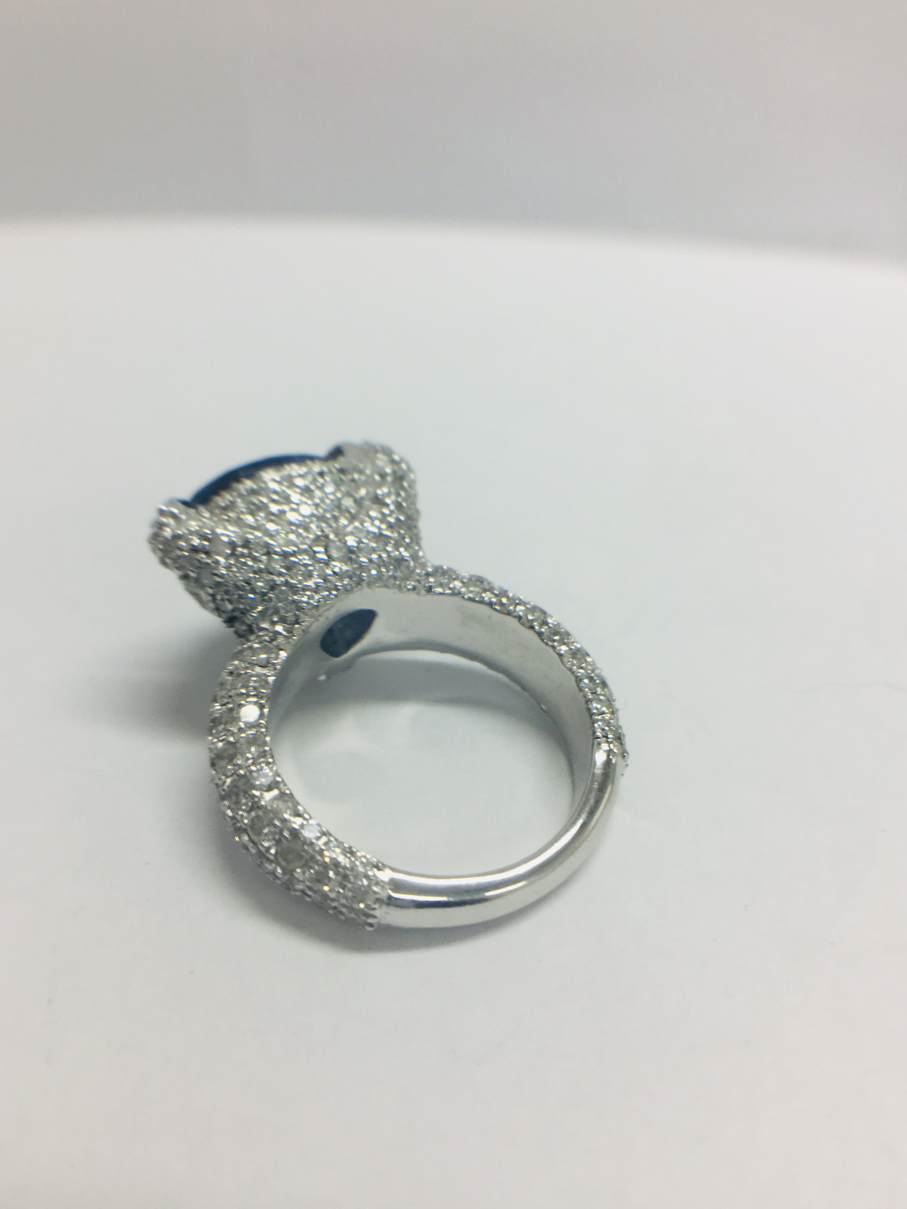 PLATINUM TANZANITE RING - Image 5 of 14