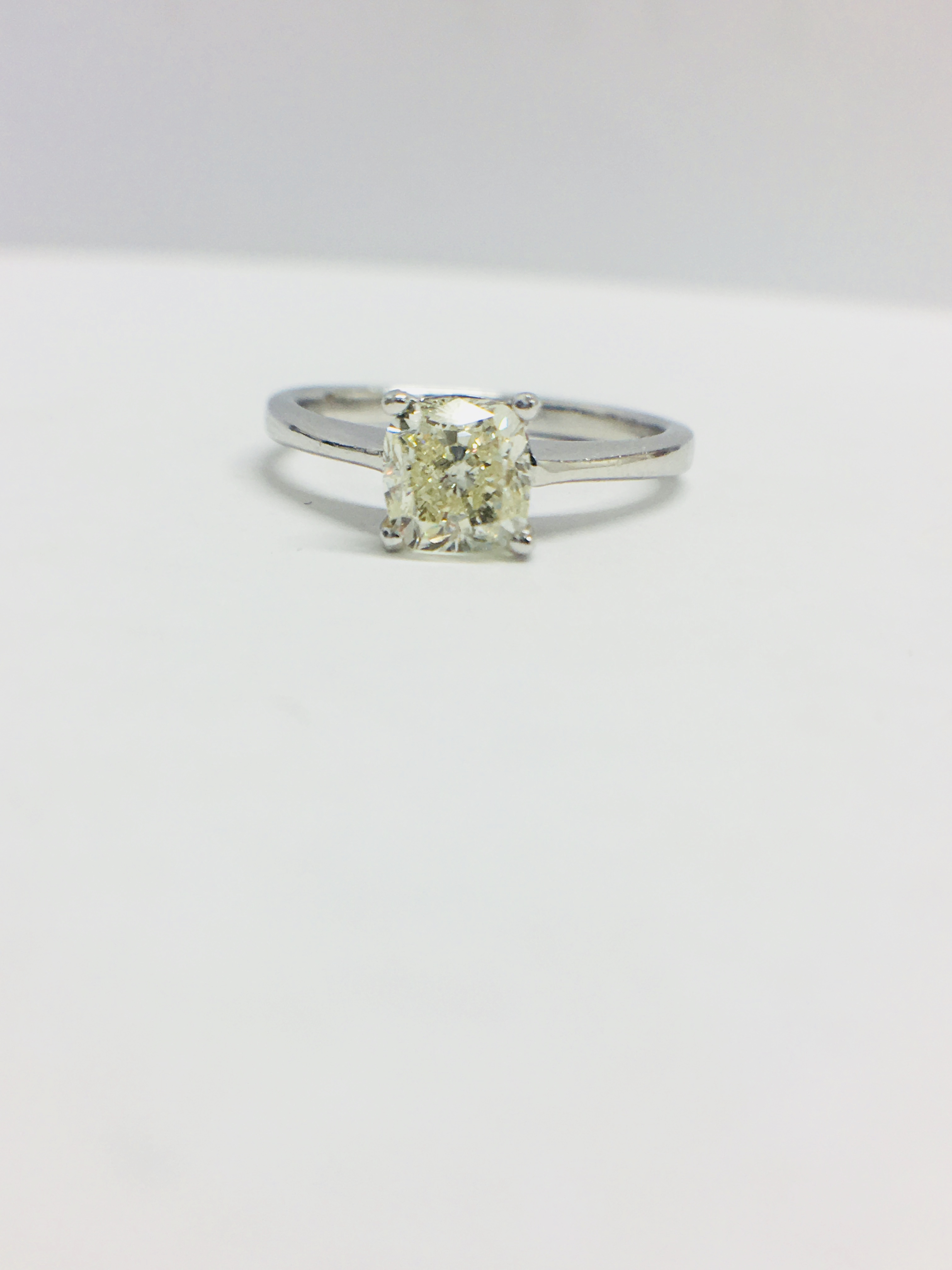 Platinum Diamond Solitaire Ring, - Image 6 of 6