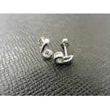 0.40Ct Diamond Earrings Set In Platinum 950.