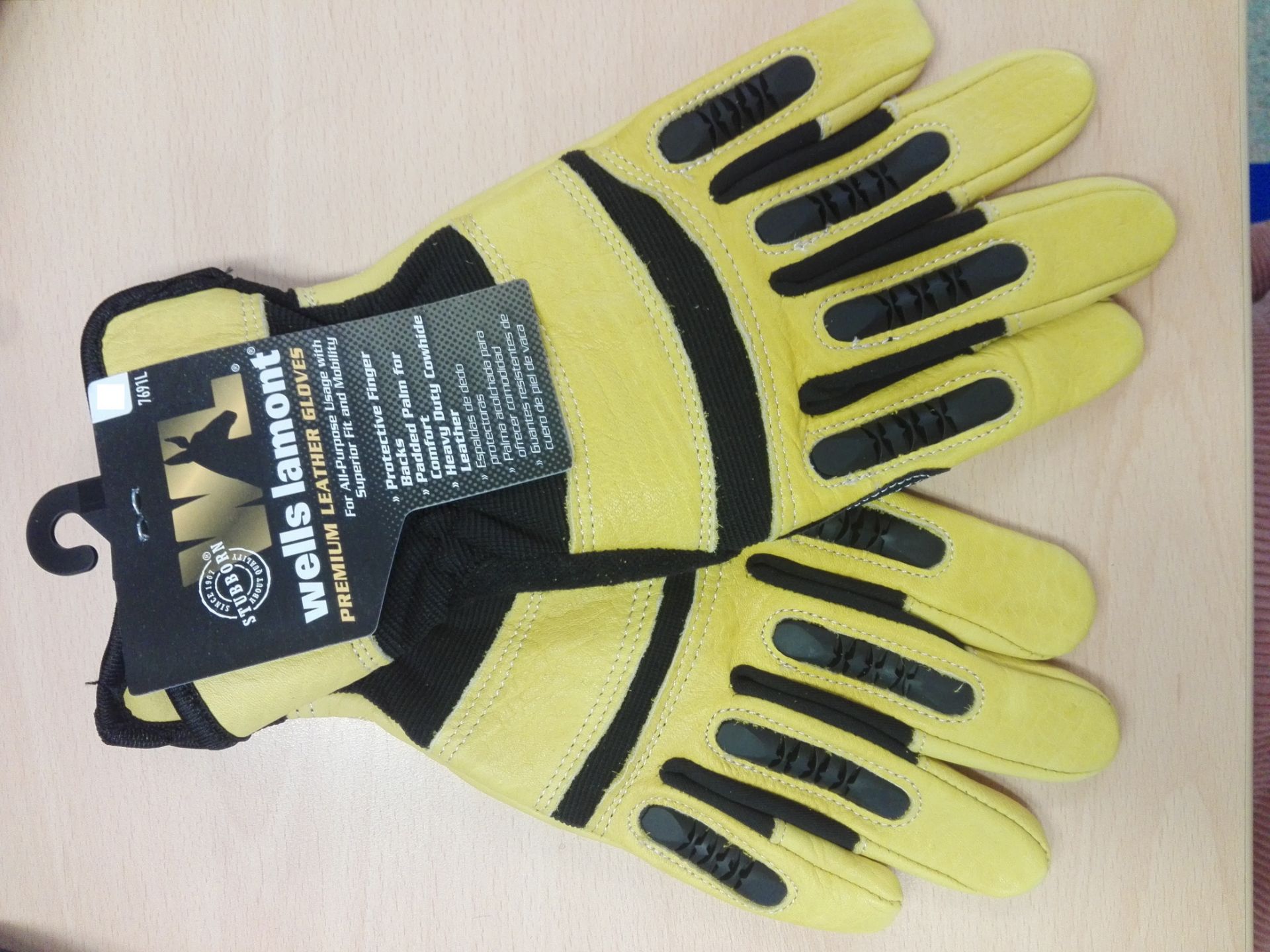 Premium Leather Safety Gloves - Image 3 of 4