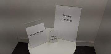 Free Standing Acrylic Display Stands x 15