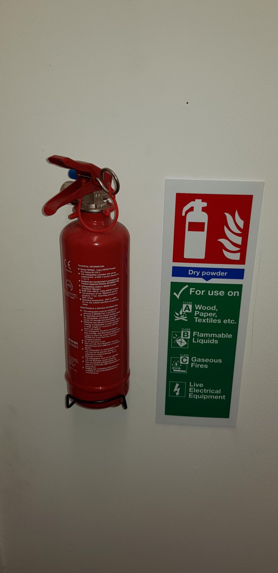 2 x Dry Powder Fire Extinguishers and Fire Blanket