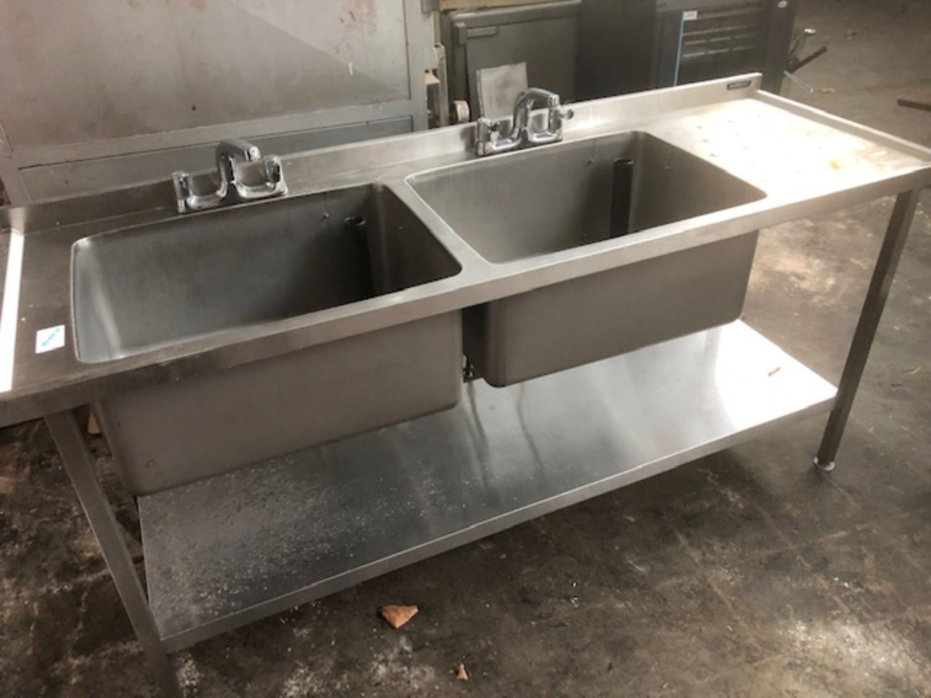 Moffat Bespoke Double Bowl Single Drainer Sink Unit & 3inch Lever Mixer