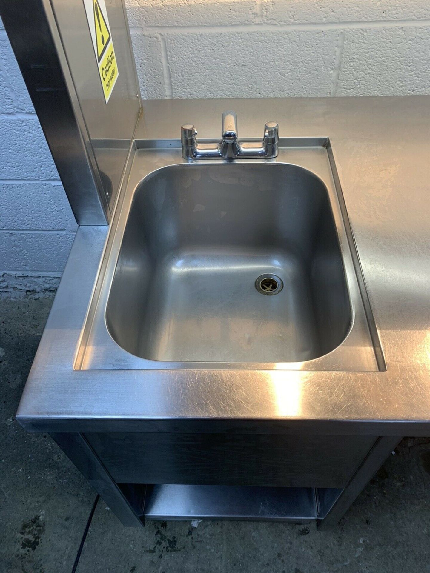 Heavy Duty Stainless Steel Single Bowl Sink With Heated Gantry - Image 6 of 7