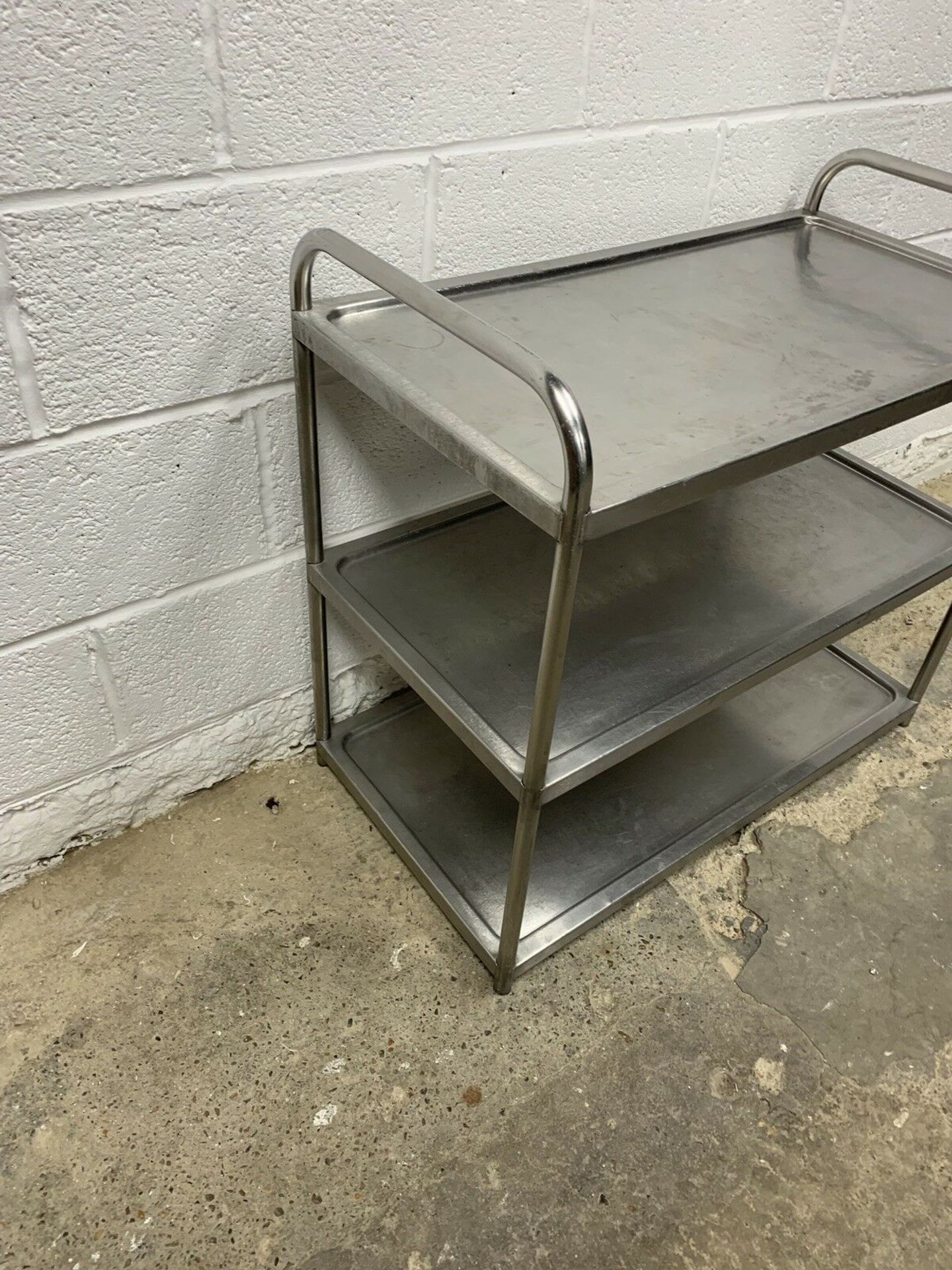 3 Tier Stainless Steel Trolley - Image 2 of 3
