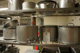 6 cooking pots, as lotted