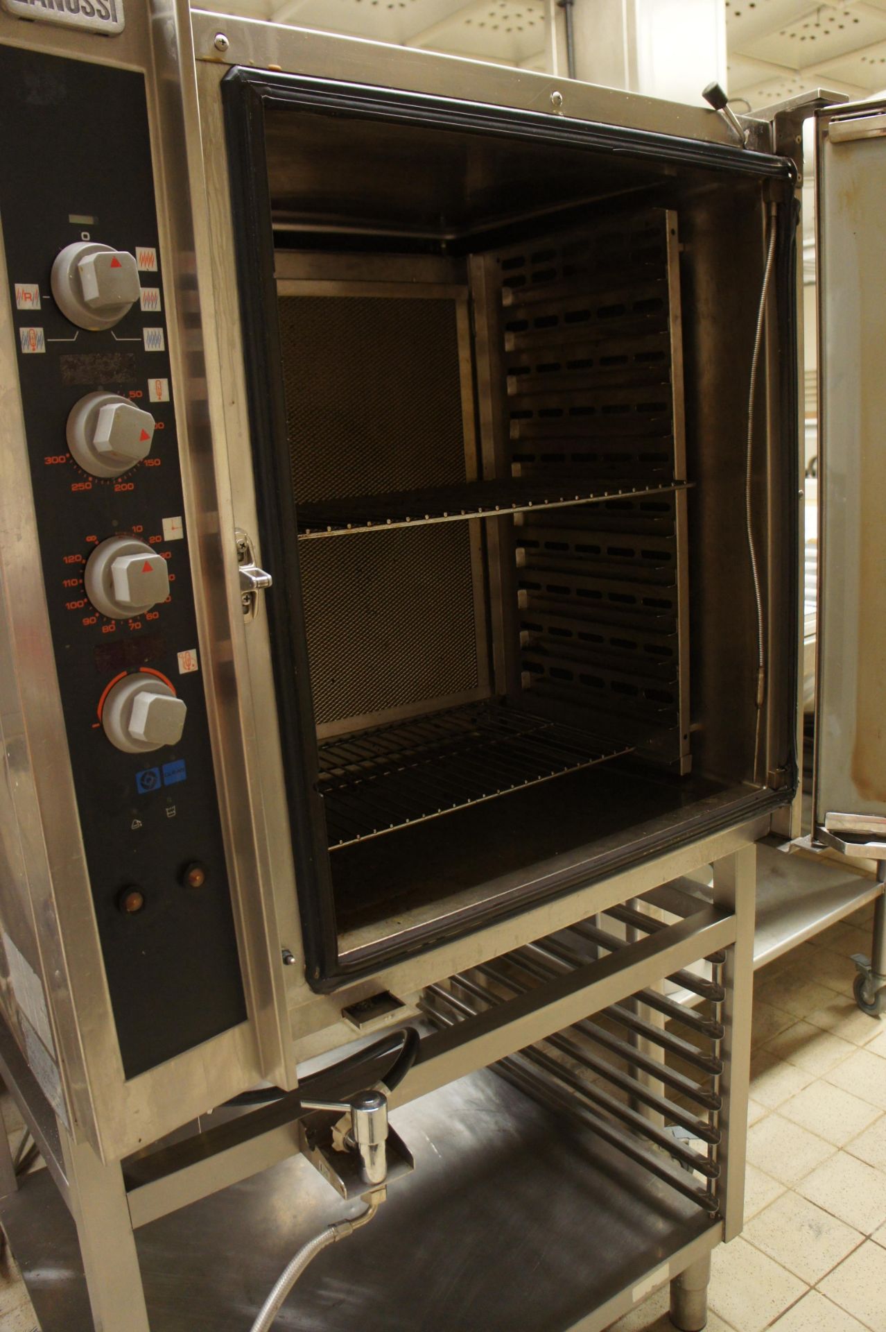 Zanussi 240100 gas Combi oven set on pre fabricated stand - Image 2 of 3