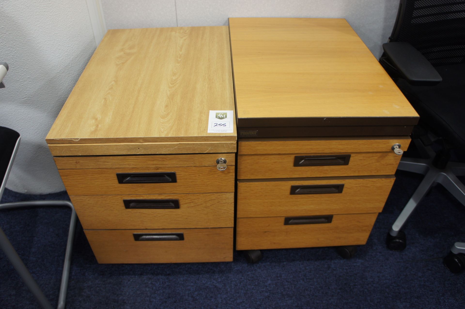 2 x 3 drawer pedestals