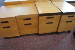4 x two drawer pedestals