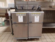 Pitco twin tank deep fat fryer