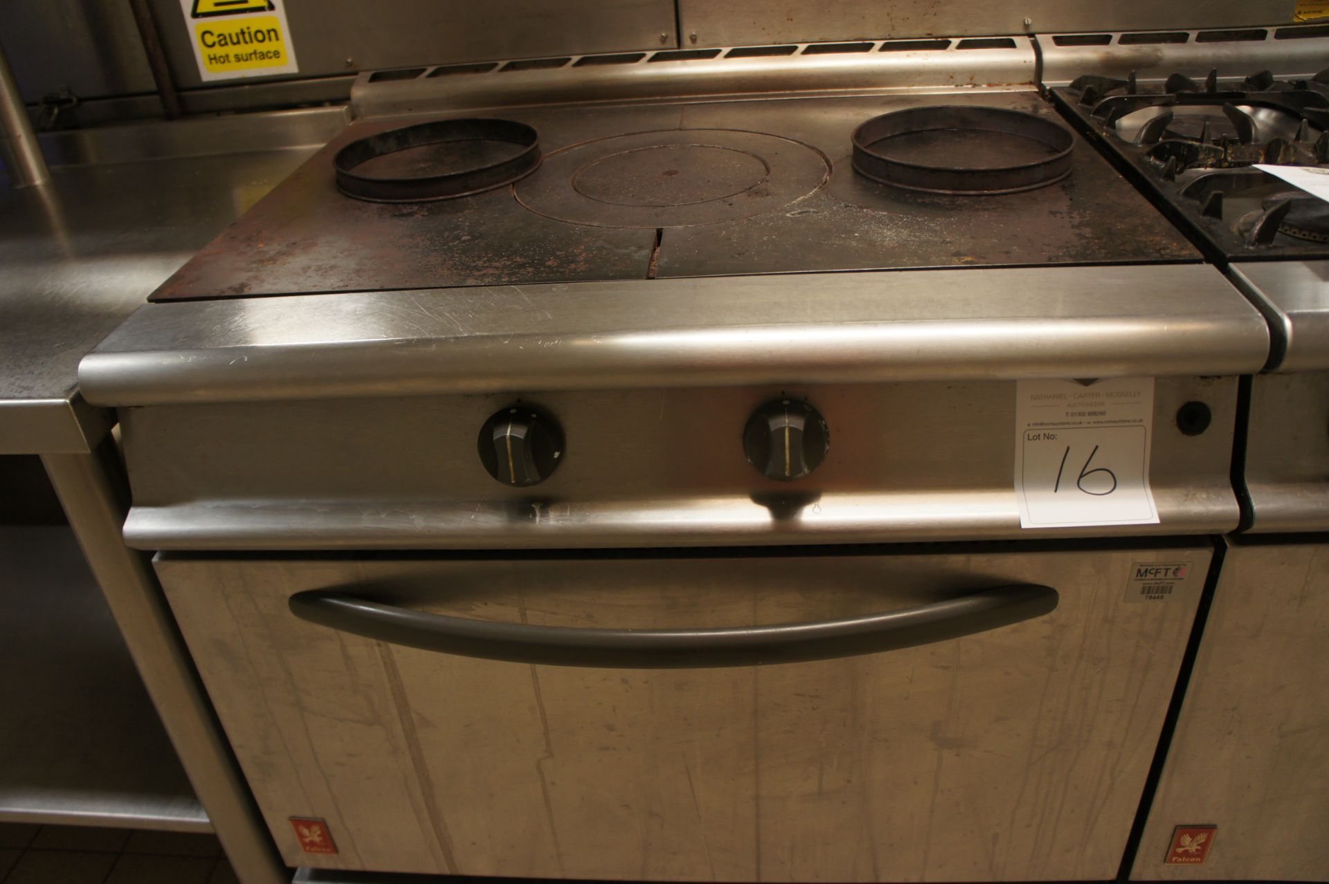 Falcon single zone burner gas cooker - Image 2 of 2