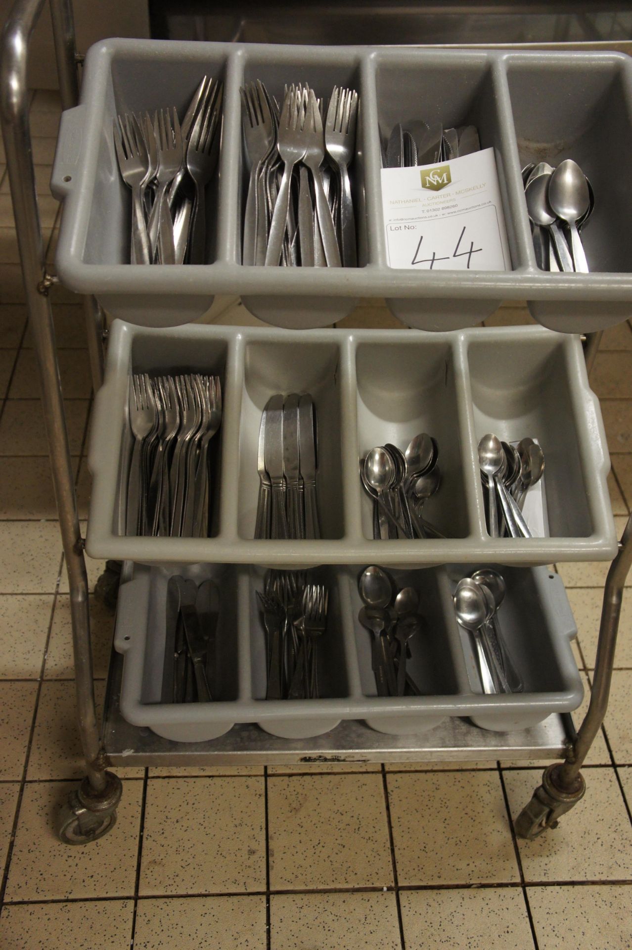 3 tier cutlery stand and contents, as lotted - Image 2 of 2