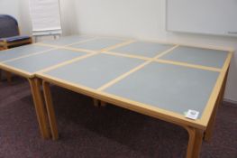 4 piece Magnus Olesen table 1400mm x 900mm each