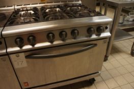 Falcon six burner gas cooker