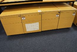 4 x 2 drawer pedestals